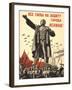 Soviet World War 2 Poster, 1941, 'All Forces to the Defense of the City of Lenin!'-null-Framed Art Print