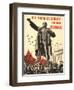 Soviet World War 2 Poster, 1941, 'All Forces to the Defense of the City of Lenin!'-null-Framed Art Print