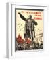 Soviet World War 2 Poster, 1941, 'All Forces to the Defense of the City of Lenin!'-null-Framed Art Print