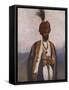 Sowar of the 17th Dogra Regiment - early 20th century-Mortimer Ludington Menpes-Framed Stretched Canvas