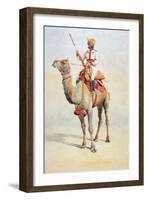 Sowar of the Bikanir Camel Corps, Illustration for 'Armies of India' by Major G.F. MacMunn,…-Alfred Crowdy Lovett-Framed Giclee Print