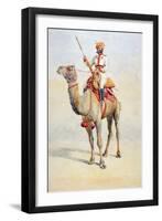 Sowar of the Bikanir Camel Corps, Illustration for 'Armies of India' by Major G.F. MacMunn,…-Alfred Crowdy Lovett-Framed Giclee Print