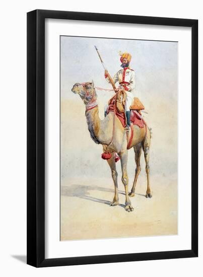 Sowar of the Bikanir Camel Corps, Illustration for 'Armies of India' by Major G.F. MacMunn,…-Alfred Crowdy Lovett-Framed Giclee Print