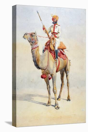 Sowar of the Bikanir Camel Corps, Illustration for 'Armies of India' by Major G.F. MacMunn,…-Alfred Crowdy Lovett-Stretched Canvas