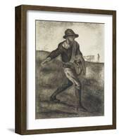 Sower (after Millet)-Vincent van Gogh-Framed Premium Giclee Print