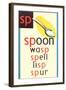 SP for Spoon-null-Framed Art Print