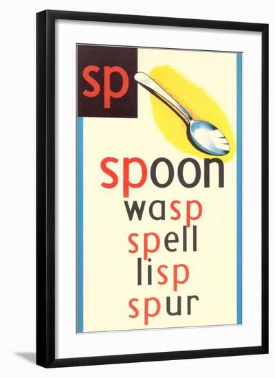 SP for Spoon-null-Framed Art Print