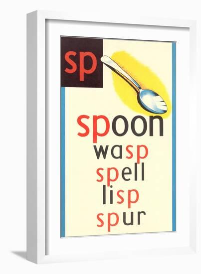 SP for Spoon-null-Framed Art Print