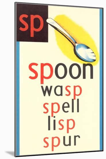 SP for Spoon-null-Mounted Art Print