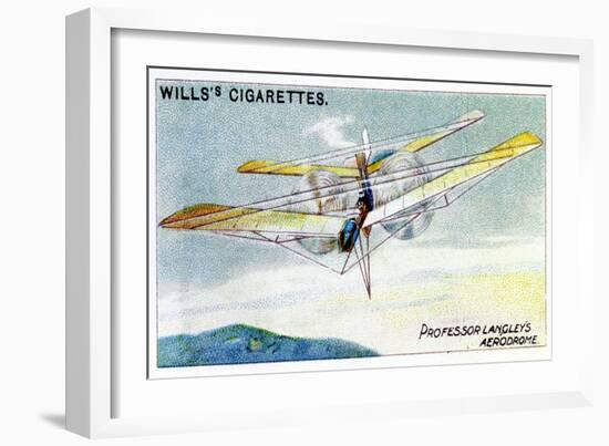 SP Langley's Steam-Powered Model Plane Aerodrome, C1896-null-Framed Giclee Print