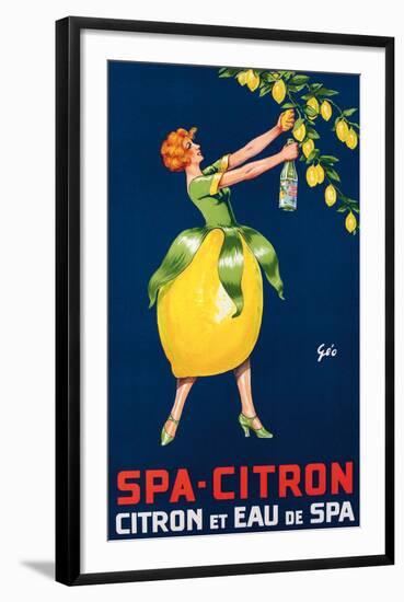 Spa-Citron,Citron et Eau de Spa, ca. 192-null-Framed Art Print