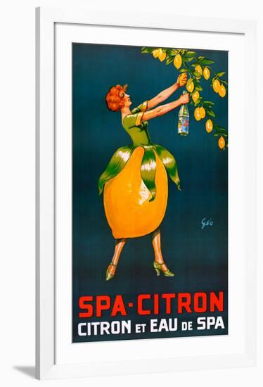 Spa-Citron-Francois Geo-Framed Art Print