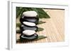 Spa Concept With Zen Stones And Leaves-alekleks-Framed Photographic Print