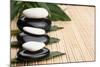 Spa Concept With Zen Stones And Leaves-alekleks-Mounted Photographic Print