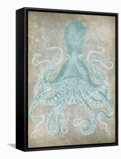 Spa Octopus I-Jennifer Goldberger-Framed Stretched Canvas