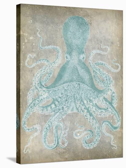 Spa Octopus I-Jennifer Goldberger-Stretched Canvas