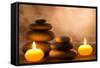 Spa Still Life with Aromatic Candles-Kesu01-Framed Stretched Canvas