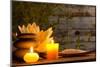 Spa Still Life with Aromatic Candles-Kesu01-Mounted Photographic Print