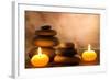 Spa Still Life with Aromatic Candles-Kesu01-Framed Photographic Print