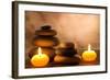 Spa Still Life with Aromatic Candles-Kesu01-Framed Photographic Print