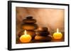 Spa Still Life with Aromatic Candles-Kesu01-Framed Photographic Print