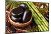 Spa Still Life with Hot Stones and Essential Oil-egal-Mounted Photographic Print