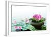 Spa Still Life with Lotus for Body Treatment-Liang Zhang-Framed Photographic Print