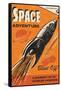 Space Adventure-Rocket 68-Framed Stretched Canvas