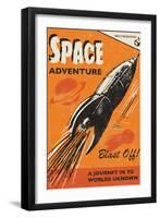 Space Adventure-Rocket 68-Framed Giclee Print