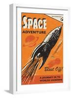 Space Adventure-Rocket 68-Framed Giclee Print