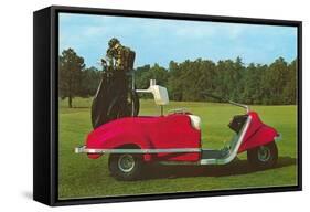 Space-Age Golf Cart, Retro-null-Framed Stretched Canvas