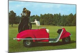 Space-Age Golf Cart, Retro-null-Mounted Art Print