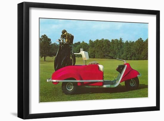 Space-Age Golf Cart, Retro-null-Framed Art Print