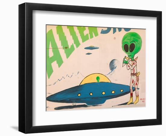 Space Alien Statue, Roswell, New Mexico, USA-Walter Bibikow-Framed Photographic Print