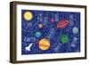 Space and Planets-Elizabeth Caldwell-Framed Giclee Print