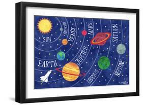 Space and Planets-Elizabeth Caldwell-Framed Giclee Print