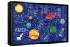 Space and Planets-Elizabeth Caldwell-Framed Stretched Canvas