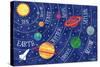 Space and Planets-Elizabeth Caldwell-Stretched Canvas