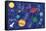 Space and Planets-Elizabeth Caldwell-Framed Stretched Canvas