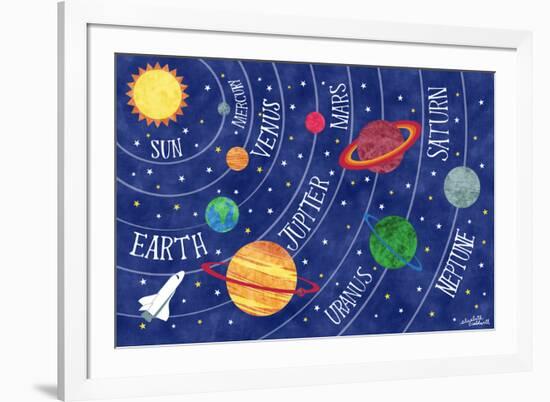 Space and Planets-Elizabeth Caldwell-Framed Giclee Print