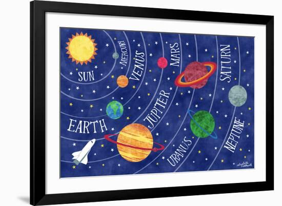 Space and Planets-Elizabeth Caldwell-Framed Giclee Print