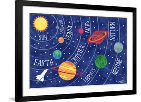 Space and Planets-Elizabeth Caldwell-Framed Giclee Print