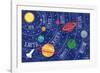 Space and Planets-Elizabeth Caldwell-Framed Giclee Print