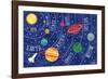 Space and Planets-Elizabeth Caldwell-Framed Giclee Print