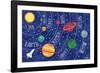 Space and Planets-Elizabeth Caldwell-Framed Giclee Print