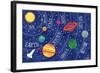 Space and Planets-Elizabeth Caldwell-Framed Giclee Print