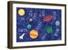 Space and Planets-Elizabeth Caldwell-Framed Premium Giclee Print