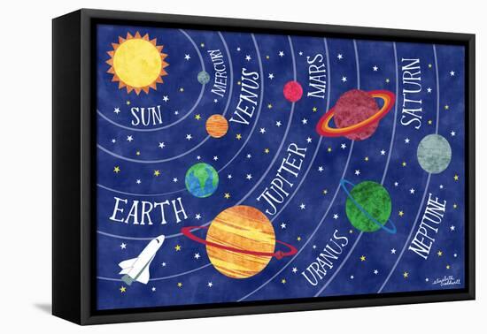Space and Planets-Elizabeth Caldwell-Framed Stretched Canvas