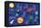 Space and Planets-Elizabeth Caldwell-Framed Stretched Canvas