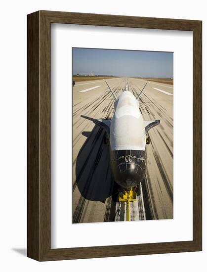 space-based unmanned X-37B-null-Framed Art Print